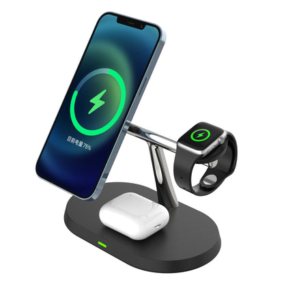 3-in-1 Wireless Charging Station | 15W Fast Charger for Phone, Watch & Earbuds