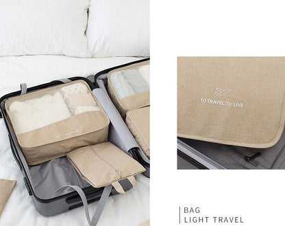 CarryLab Travel Life Series - 7 Piece Compression Packing Cube Set