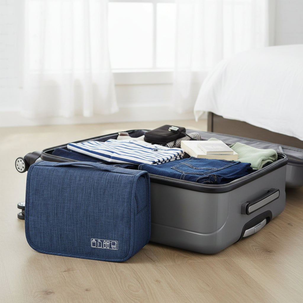 Carry Lab Waterproof Toiletry Bag – Travel Organizer for Makeup, Toiletries & Cosmetics