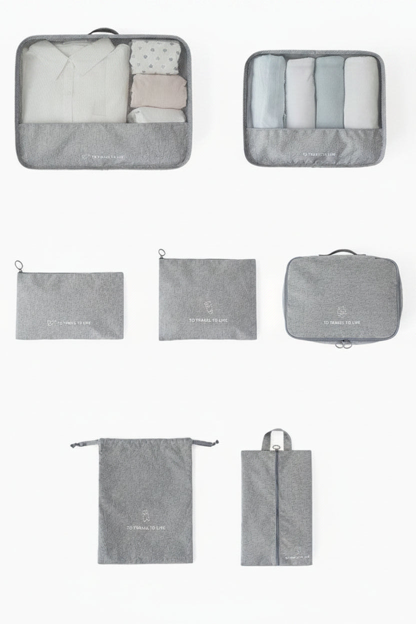CarryLab Travel Life Series - 7 Piece Compression Packing Cube Set