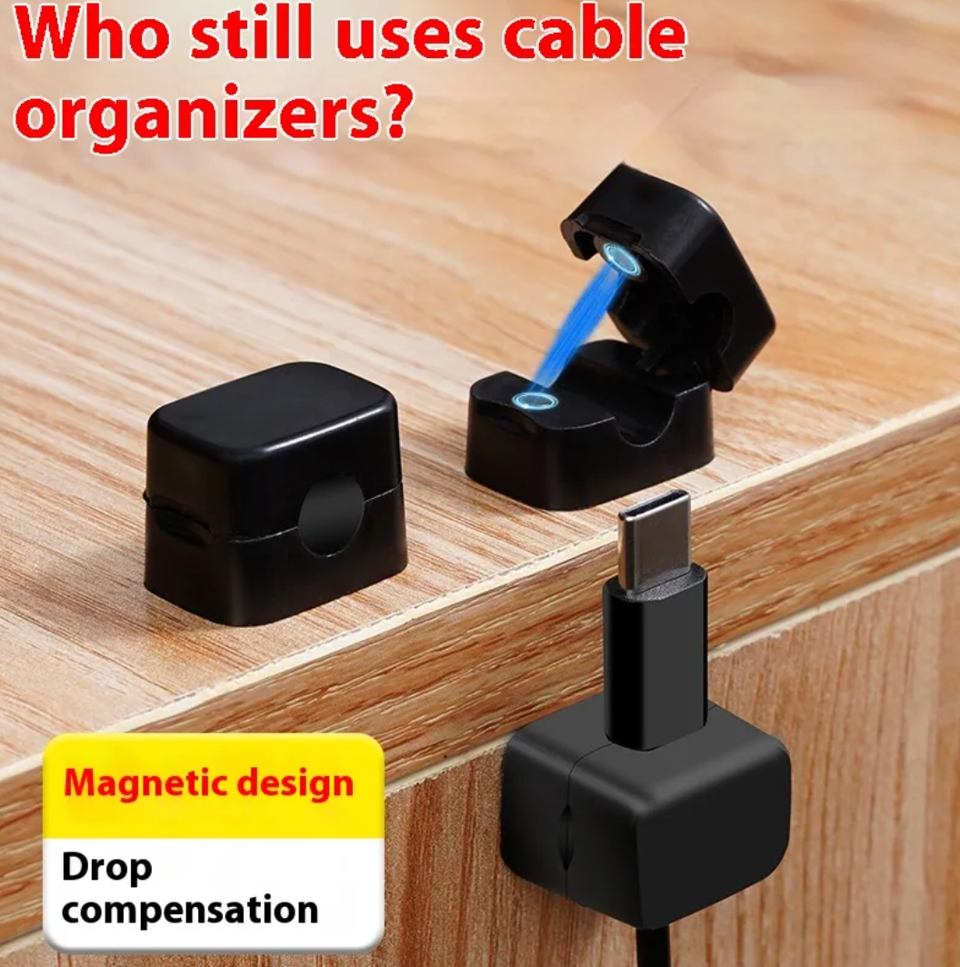 Magnetic Cable Organizer Clip Set
