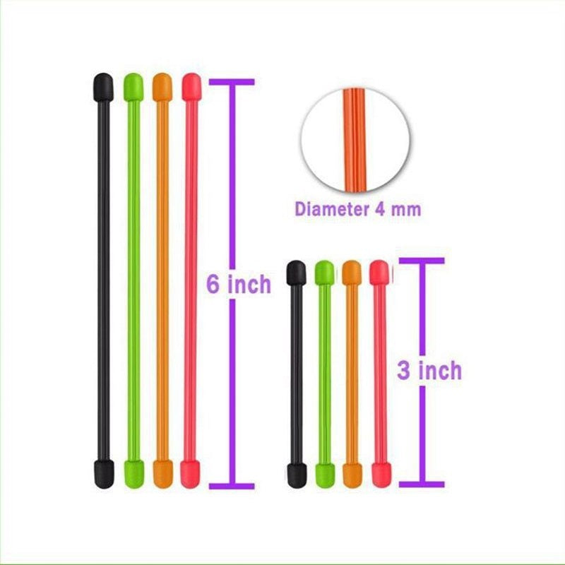 Silicone Creative Gear Tie - 5mm Diameter Cable Organizer