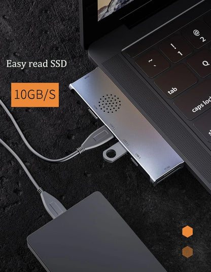 7-in-1 USB-C Multiport Adapter Pro Slim | Dual HDMI 4K Docking Station