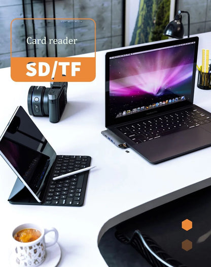 7-in-1 USB-C Multiport Adapter Pro Slim | Dual HDMI 4K Docking Station