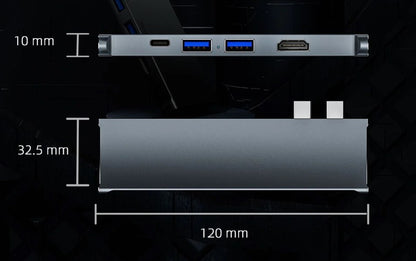 7-in-1 USB-C Multiport Adapter Pro Slim | Dual HDMI 4K Docking Station